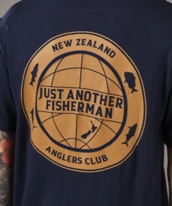 Just Another Fisherman GLOBAL ANGLER TEE - NAVY Apparel