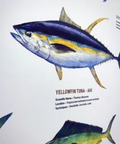 Just Another Fisherman Apparel HOME OF THE SALTY ANGLERS PRINT - FRAMED