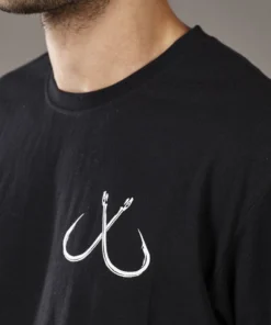 Just Another Fisherman HOOK TEE - BLACK Apparel