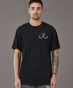 Just Another Fisherman HOOK TEE - BLACK Apparel