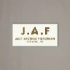 Just Another Fisherman Apparel J.A.F STICKER - STONE