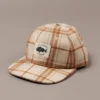 Just Another Fisherman LANDING CHECK CAP - LIGHT/DARK BROWN CHECK