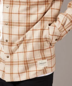 Just Another Fisherman LANDING CHECK JACKET - SAND/RUST 11 Just Another Fisherman LANDING CHECK JACKET - SAND/RUST