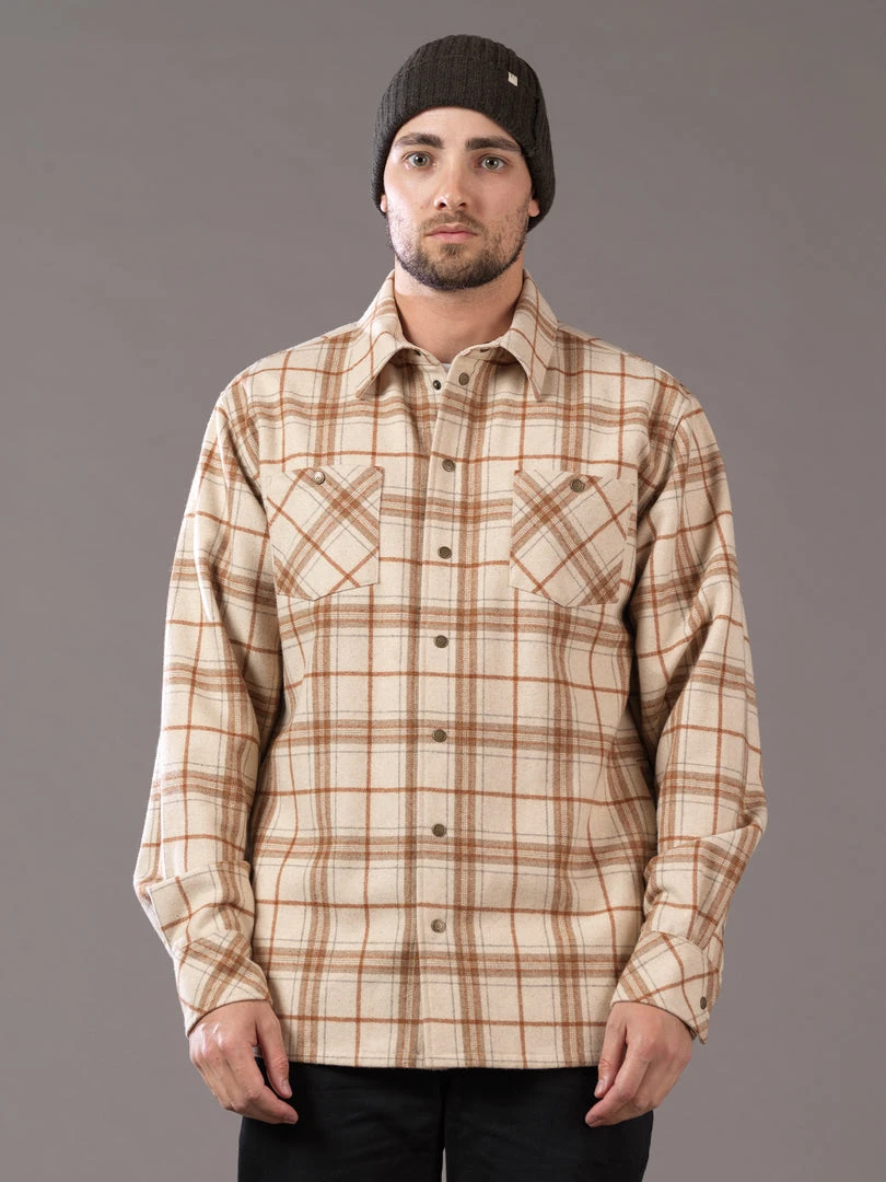 Just Another Fisherman LANDING CHECK JACKET - SAND/RUST 4 Just Another Fisherman LANDING CHECK JACKET - SAND/RUST