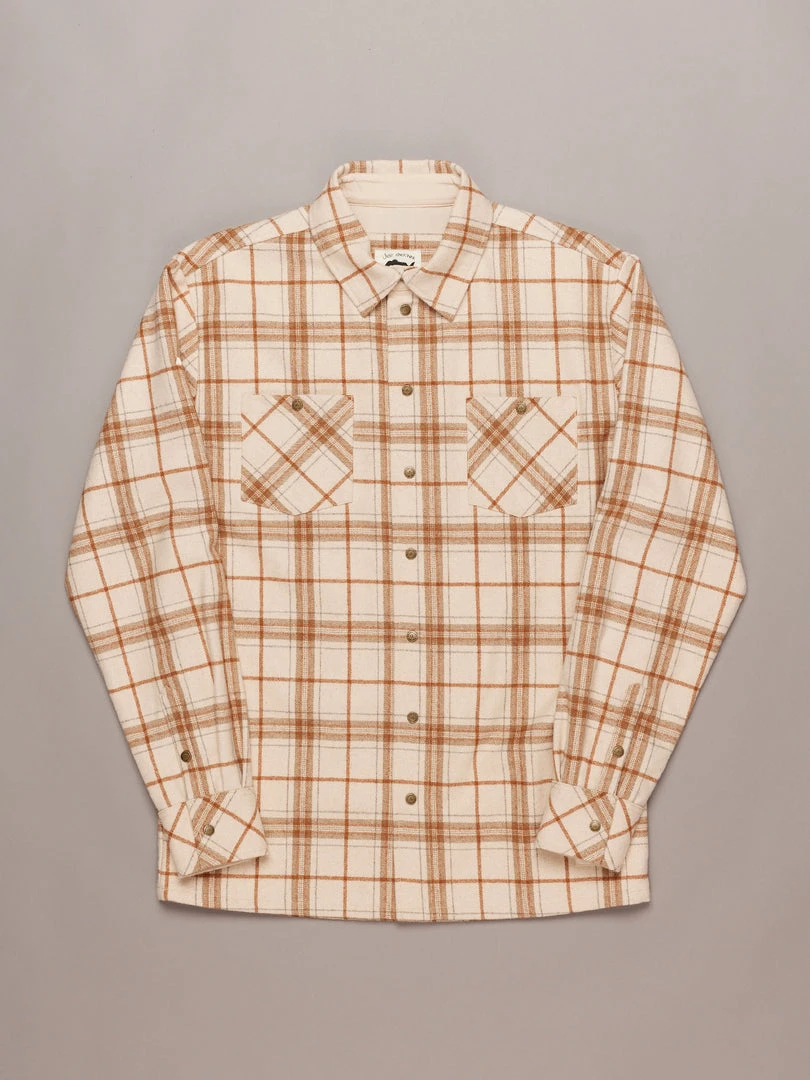 Just Another Fisherman LANDING CHECK JACKET - SAND/RUST 3 Just Another Fisherman LANDING CHECK JACKET - SAND/RUST