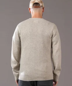 Just Another Fisherman MERINO SEA CREW - GREY FEATHER