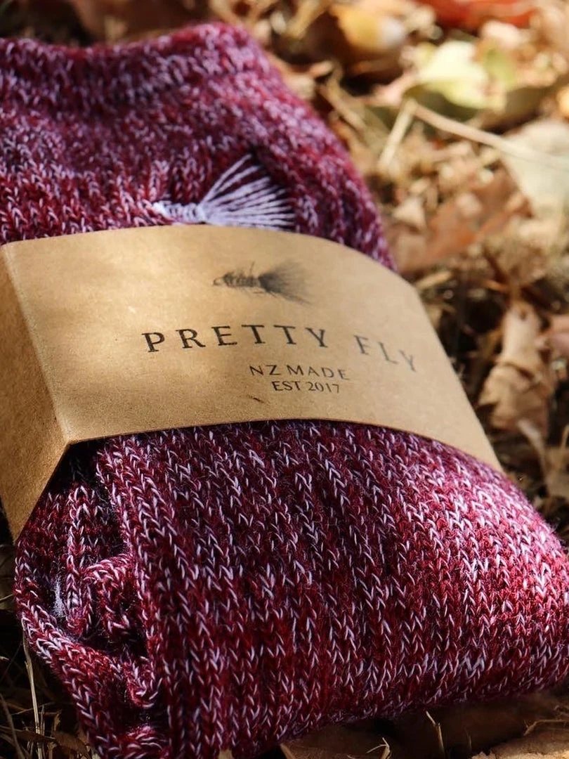 PRETTY FLY MERINO SOCK - MULLED WINE Accessories 4 PRETTY FLY MERINO SOCK - MULLED WINE Accessories