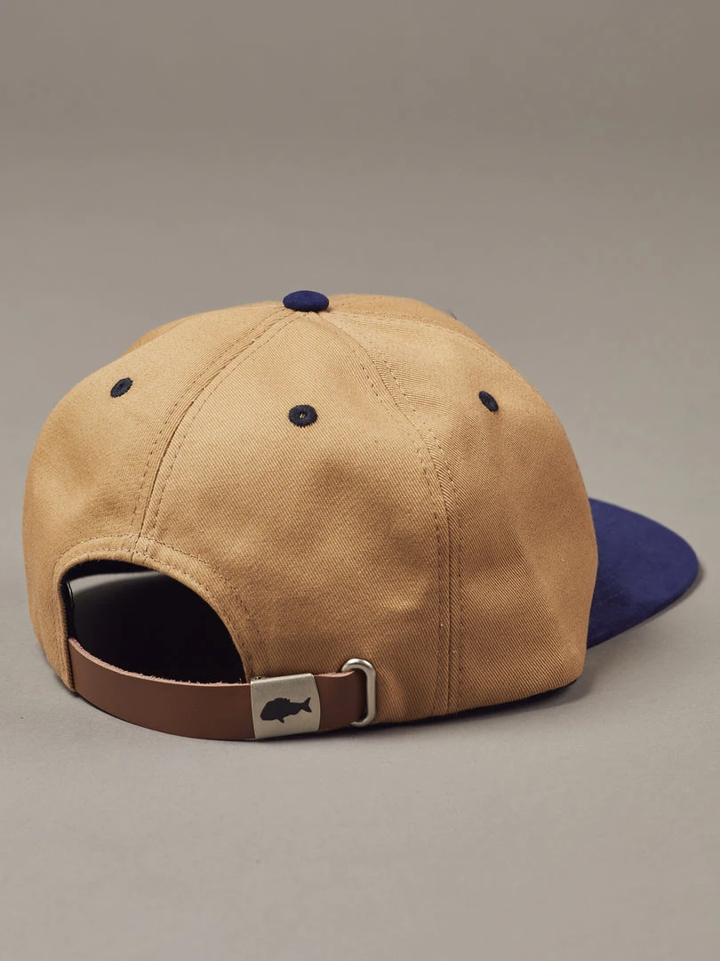 Just Another Fisherman OLD SEA DOG CAP - TAN/NAVY 5 Just Another Fisherman OLD SEA DOG CAP - TAN/NAVY