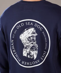 Just Another Fisherman OLD SEA DOG CREW - NAVY Apparel
