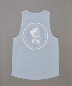 Just Another Fisherman OLD SEA DOG SINGLET - COASTAL BLUE Apparel