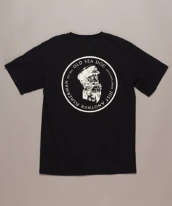 Just Another Fisherman Apparel OLD SEA DOG TEE - BLACK/VANILLA 11 Just Another Fisherman Apparel OLD SEA DOG TEE - BLACK/VANILLA