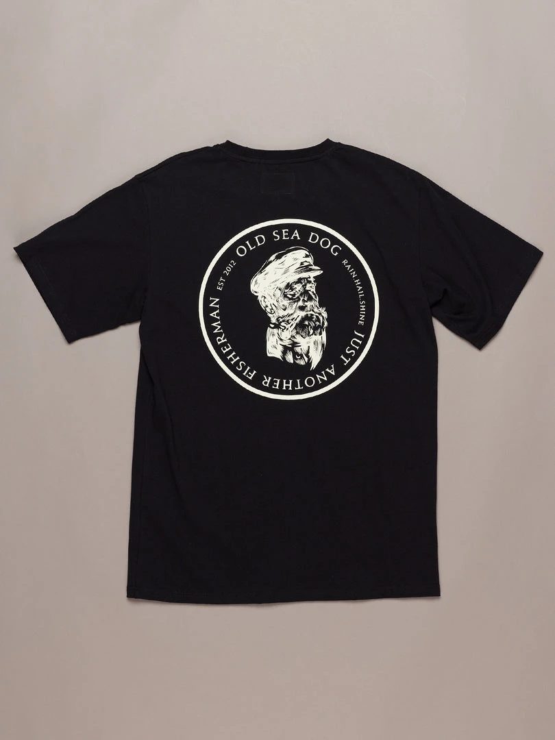 Just Another Fisherman Apparel OLD SEA DOG TEE - BLACK/VANILLA 6 Just Another Fisherman Apparel OLD SEA DOG TEE - BLACK/VANILLA