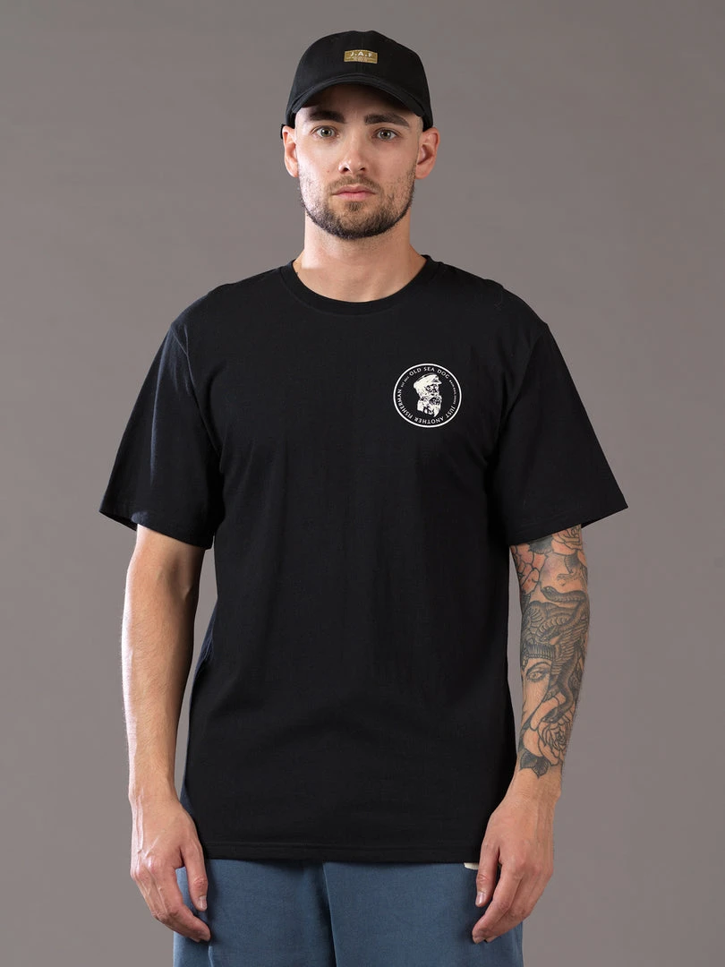 Just Another Fisherman Apparel OLD SEA DOG TEE - BLACK/VANILLA 5 Just Another Fisherman Apparel OLD SEA DOG TEE - BLACK/VANILLA