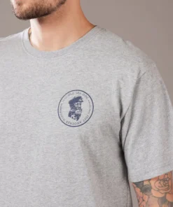 Just Another Fisherman OLD SEA DOG TEE - GREY MARLE/NAVY 11 Just Another Fisherman OLD SEA DOG TEE - GREY MARLE/NAVY