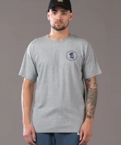 Just Another Fisherman OLD SEA DOG TEE - GREY MARLE/NAVY 9 Just Another Fisherman OLD SEA DOG TEE - GREY MARLE/NAVY