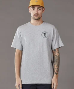 Just Another Fisherman OLD SEA DOG TEE - GREY MARLE/GREEN