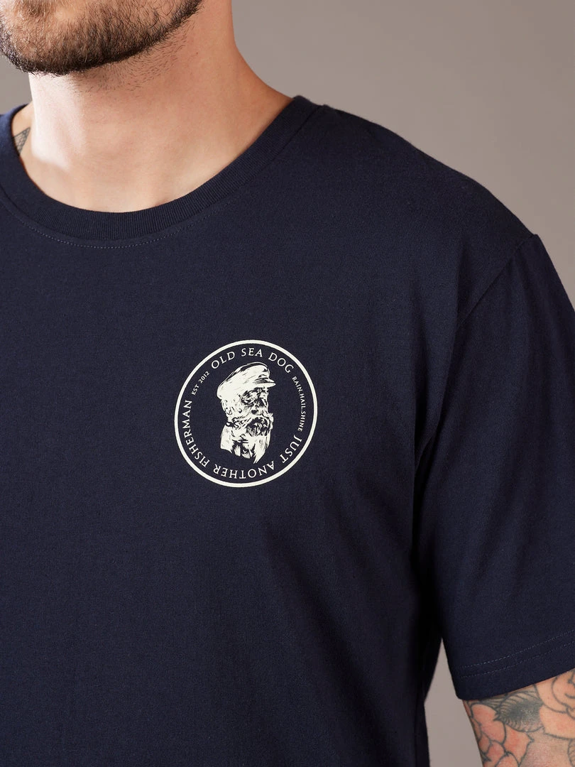 Just Another Fisherman OLD SEA DOG TEE - NAVY/VANILLA Apparel 7 Just Another Fisherman OLD SEA DOG TEE - NAVY/VANILLA Apparel