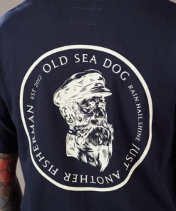 Just Another Fisherman OLD SEA DOG TEE - NAVY/VANILLA Apparel 13 Just Another Fisherman OLD SEA DOG TEE - NAVY/VANILLA Apparel