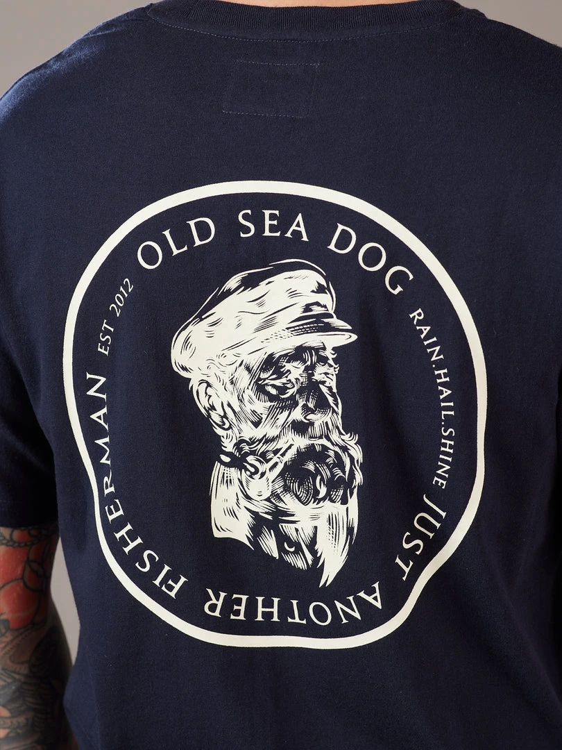 Just Another Fisherman OLD SEA DOG TEE - NAVY/VANILLA Apparel 8 Just Another Fisherman OLD SEA DOG TEE - NAVY/VANILLA Apparel