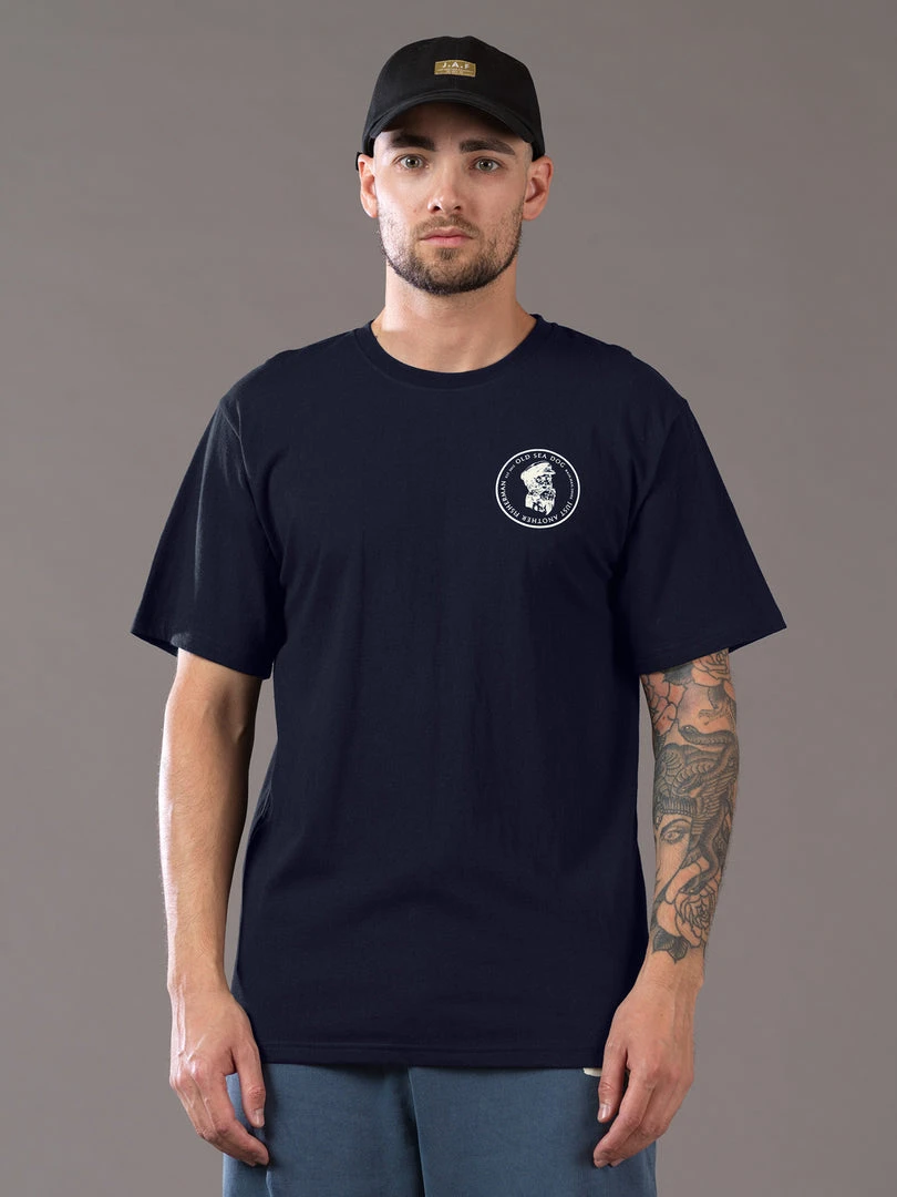 Just Another Fisherman OLD SEA DOG TEE - NAVY/VANILLA Apparel 5 Just Another Fisherman OLD SEA DOG TEE - NAVY/VANILLA Apparel