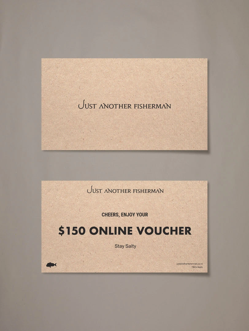 Just Another Fisherman J.A.F ONLINE VOUCHER - $150 3 Just Another Fisherman J.A.F ONLINE VOUCHER - $150