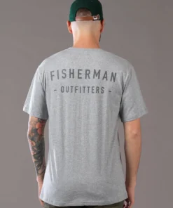 Just Another Fisherman Apparel OUTFITTERS TEE - GREY MARLE 15 Just Another Fisherman Apparel OUTFITTERS TEE - GREY MARLE