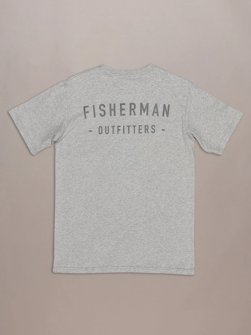 Just Another Fisherman Apparel OUTFITTERS TEE - GREY MARLE 7 Just Another Fisherman Apparel OUTFITTERS TEE - GREY MARLE
