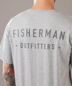 Just Another Fisherman Apparel OUTFITTERS TEE - GREY MARLE 17 Just Another Fisherman Apparel OUTFITTERS TEE - GREY MARLE