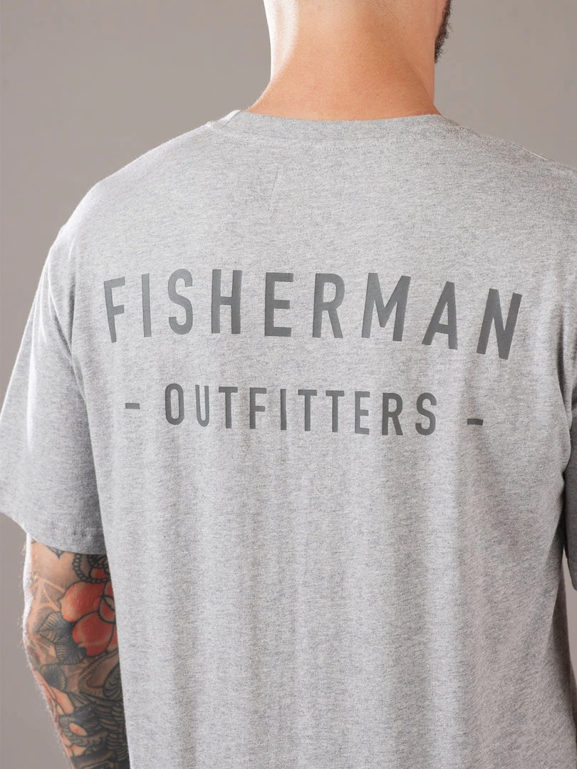 Just Another Fisherman Apparel OUTFITTERS TEE - GREY MARLE 10 Just Another Fisherman Apparel OUTFITTERS TEE - GREY MARLE