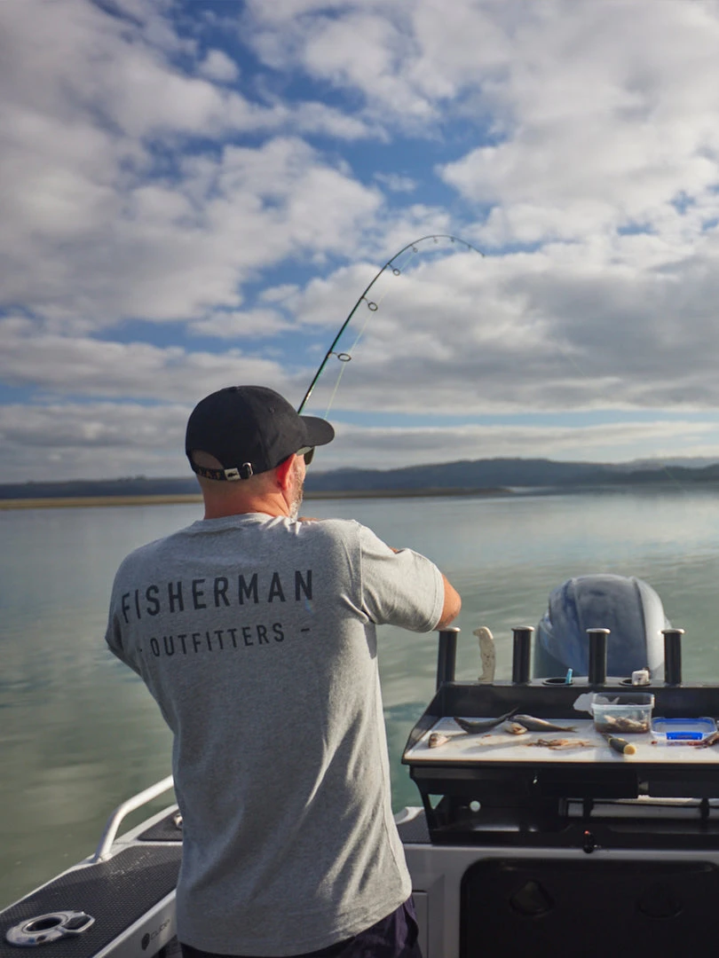Just Another Fisherman Apparel OUTFITTERS TEE - GREY MARLE 5 Just Another Fisherman Apparel OUTFITTERS TEE - GREY MARLE
