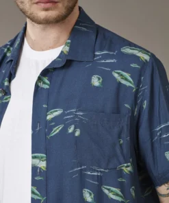 Just Another Fisherman Apparel PACK ATTACK SS SHIRT - NAVY