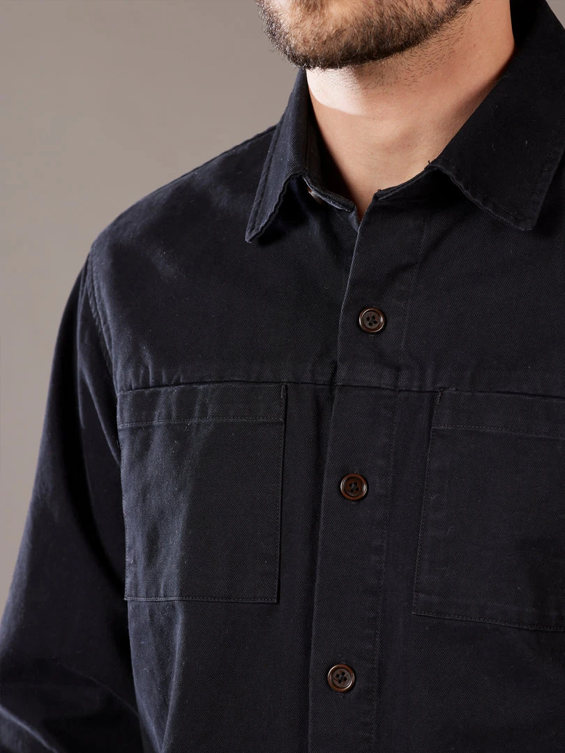 Just Another Fisherman RIGGER SHACKET - BLACK Apparel 7 Just Another Fisherman RIGGER SHACKET - BLACK Apparel