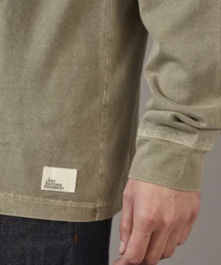 Just Another Fisherman Apparel ROUGH SEA HENLEY - MILITARY GREEN