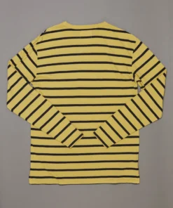 Just Another Fisherman RE-ISSUE ROUGH SEA LS TEE - WASHED YELLOW/BLACK