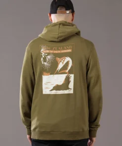 Just Another Fisherman SALTY ANGLER HOOD - MILITARY OLIVE