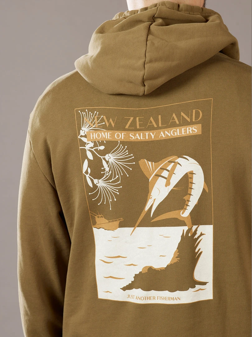 Just Another Fisherman SALTY ANGLER HOOD - MILITARY OLIVE 9 Just Another Fisherman SALTY ANGLER HOOD - MILITARY OLIVE