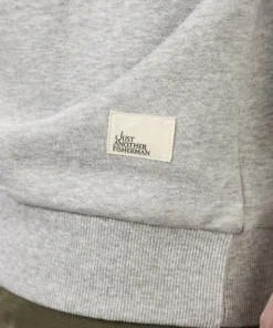Just Another Fisherman Apparel SNAPPER LOGO CREW - GREY MARLE