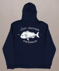 Just Another Fisherman Apparel SNAPPER LOGO HOOD - NAVY 12 Just Another Fisherman Apparel SNAPPER LOGO HOOD - NAVY