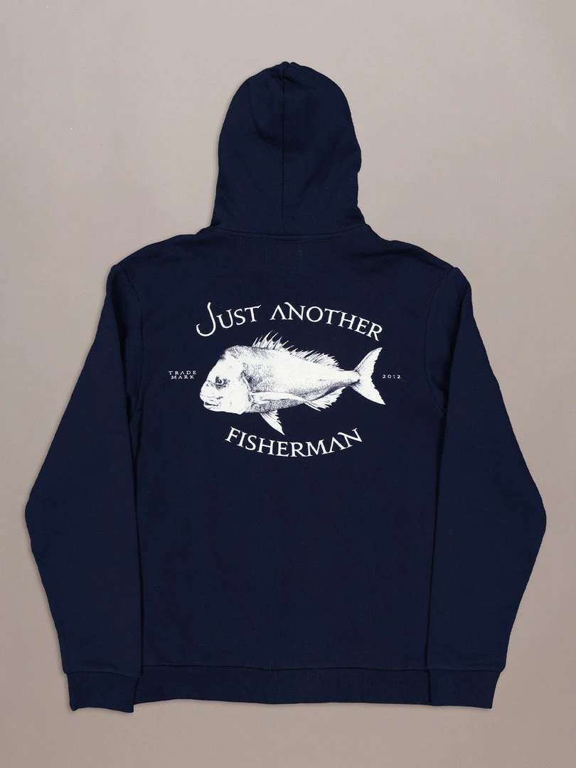 Just Another Fisherman Apparel SNAPPER LOGO HOOD - NAVY 6 Just Another Fisherman Apparel SNAPPER LOGO HOOD - NAVY