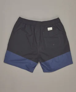 Just Another Fisherman Apparel SNAPPER LOGO SHORTS - CHARCOAL/BLUE