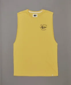 Just Another Fisherman Apparel SNAPPER LOGO TANK - WASHED YELLOW