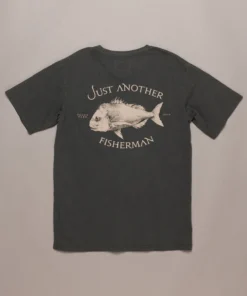 Just Another Fisherman Apparel SNAPPER LOGO TEE - AGED BLACK/SAND 11 Just Another Fisherman Apparel SNAPPER LOGO TEE - AGED BLACK/SAND
