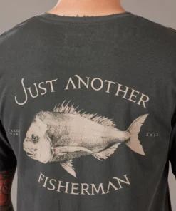 Just Another Fisherman Apparel SNAPPER LOGO TEE - AGED BLACK/SAND 13 Just Another Fisherman Apparel SNAPPER LOGO TEE - AGED BLACK/SAND