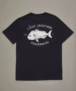 Just Another Fisherman SNAPPER LOGO TEE - BLACK Apparel