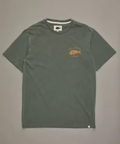 Just Another Fisherman SNAPPER LOGO TEE - FOREST GREEN