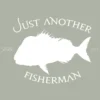 Just Another Fisherman Apparel SNAPPER LOGO VINYL DECAL - WHITE