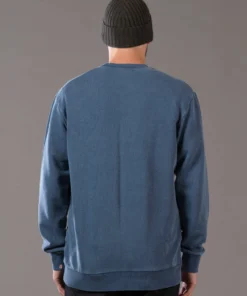 Just Another Fisherman SNAPPER STAMP CREW - OVERDYED MIDNIGHT NAVY Apparel