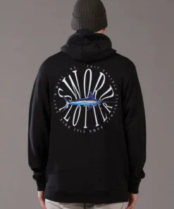 Just Another Fisherman Apparel SWORD PLOTTER HOOD - BLACK