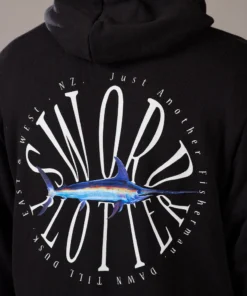 Just Another Fisherman Apparel SWORD PLOTTER HOOD - BLACK