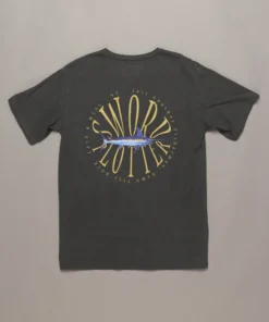 Just Another Fisherman SWORD PLOTTER TEE - AGED BLACK
